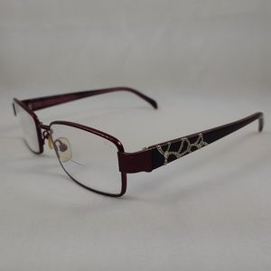 ARMOURx Z87 2+ Eyeglass Frames Metal Rims Plastic Arms Purple Silver 7008 PRP
